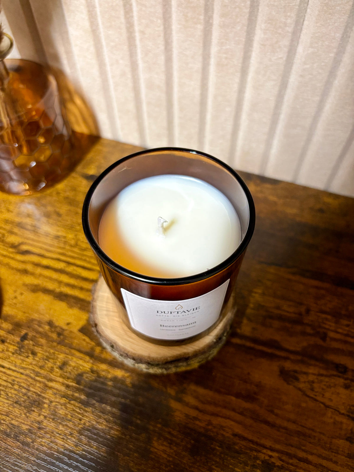 Beerensamt – Duftkerze mit Himbeere und Sandelholz