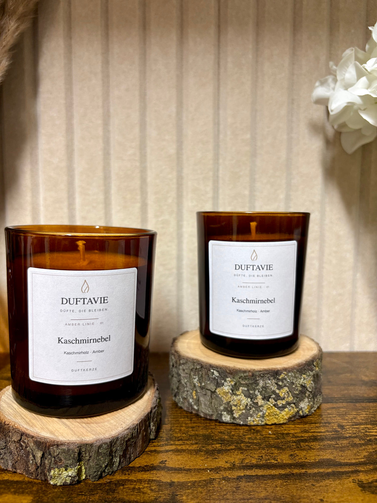 Kaschmirnebel – Duftkerze mit Kaschmirholz und Amber